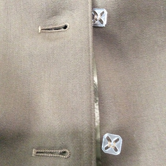 Escada Margaretha Ley Double Breasted 100% Wool Judge Gray Blazer Size EU 38 US6 - Picture 15 of 15